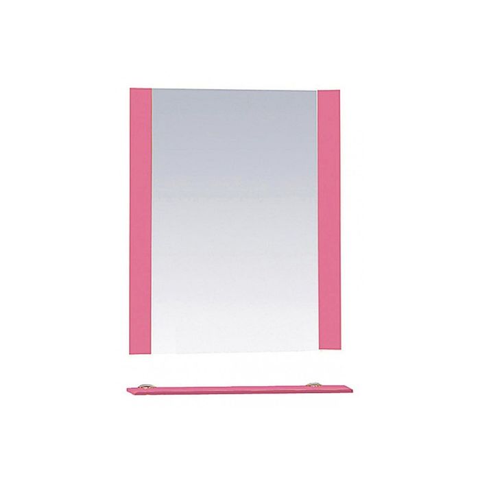Зеркало Misty "Жасмин 60", с полочкой, розовый
