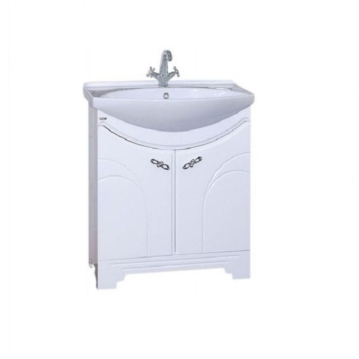 Тумба под раковину Misty "Сицилия 65", прямая, белая пленка