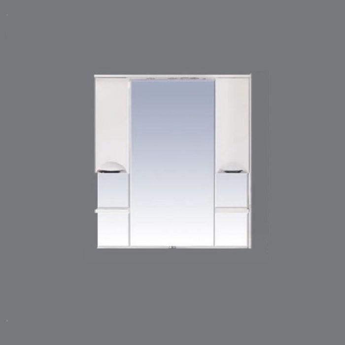 Шкаф-зеркало Misty "София 100", с подсветкой, белая эмаль