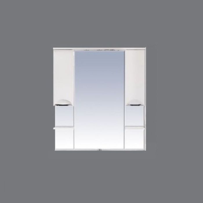 Шкаф-зеркало Misty "София 120", с подсветкой, бежевая эмаль