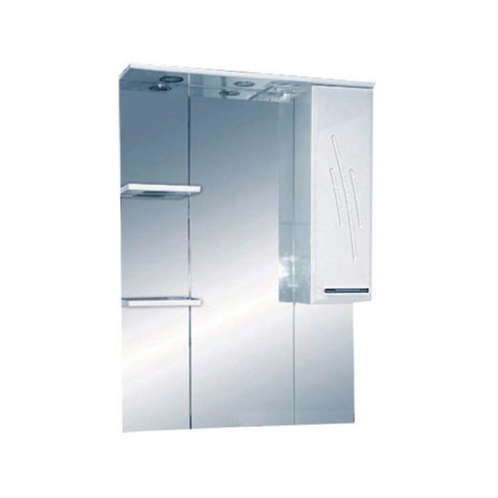 Шкаф-зеркало Misty "Флори 75", правый, с подсветкой