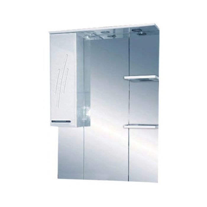 Шкаф-зеркало Misty "Флори 75", левый, с подсветкой