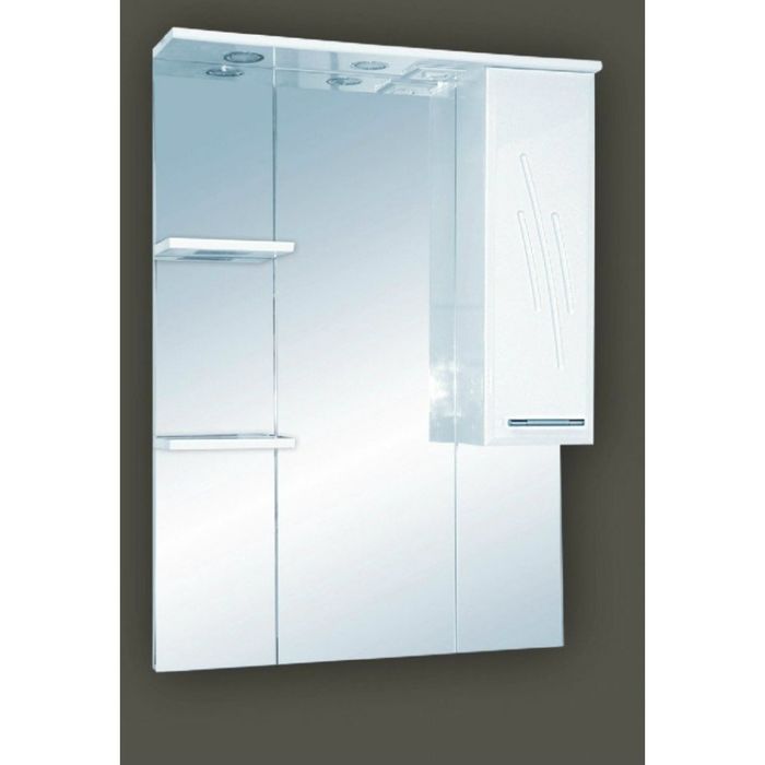 Шкаф-зеркало Misty "Флори 90", правый, с подсветкой