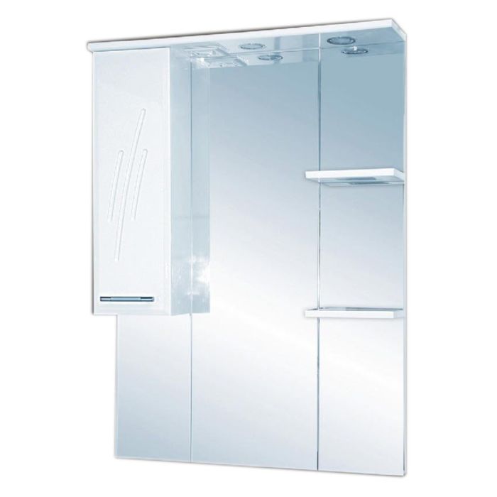 Шкаф-зеркало Misty "Флори 90", левый, с подсветкой