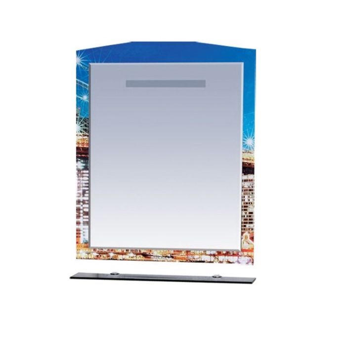 Зеркало Misty "Манхеттен 75", с полкой, с подсветкой