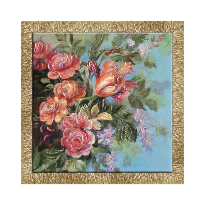 Картина "Приморский Сад 2" 70*70 см