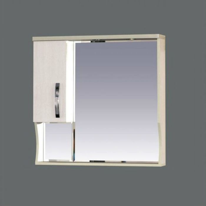 Шкаф-зеркало Misty "Модерн 80", левый, с подветкой