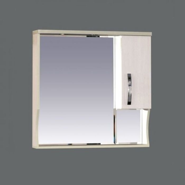 Шкаф-зеркало Misty "Модерн 80", правый, с подветкой