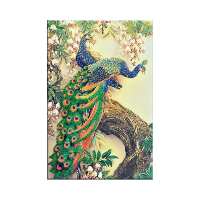 Картина на оргстекле "Золотой Трон Павлина" 80*120 см