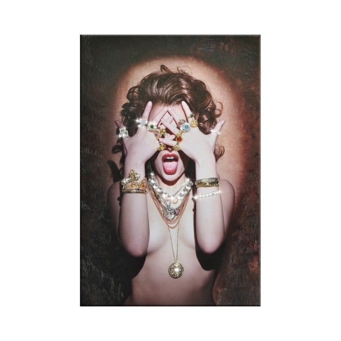 Картина на оргстекле со стразами "Шик" 80*120 см