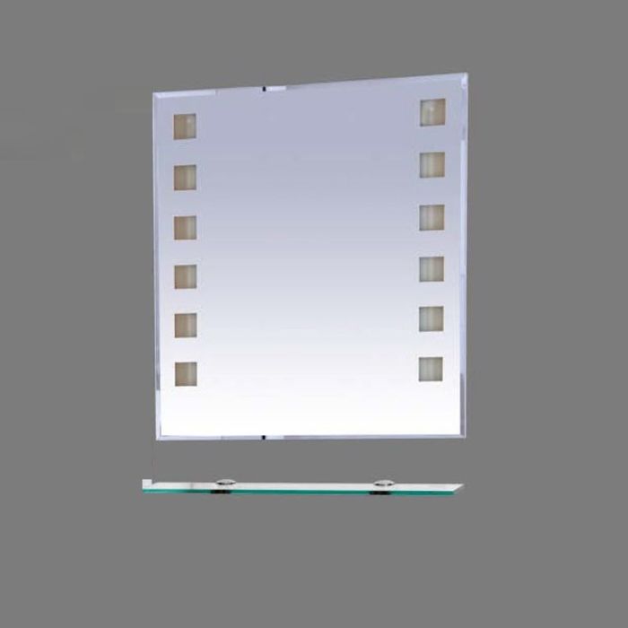 Зеркало Misty "Эллада 60", с полочкой, с подсветкой