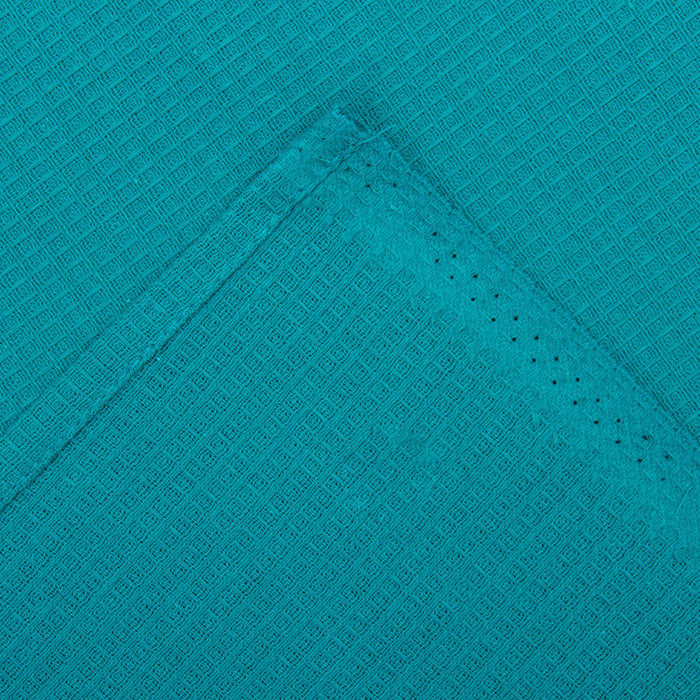 Полотенце вафельное однотонное, 40х70 см, бирюза, 160 гр/м2, 100% хлопок