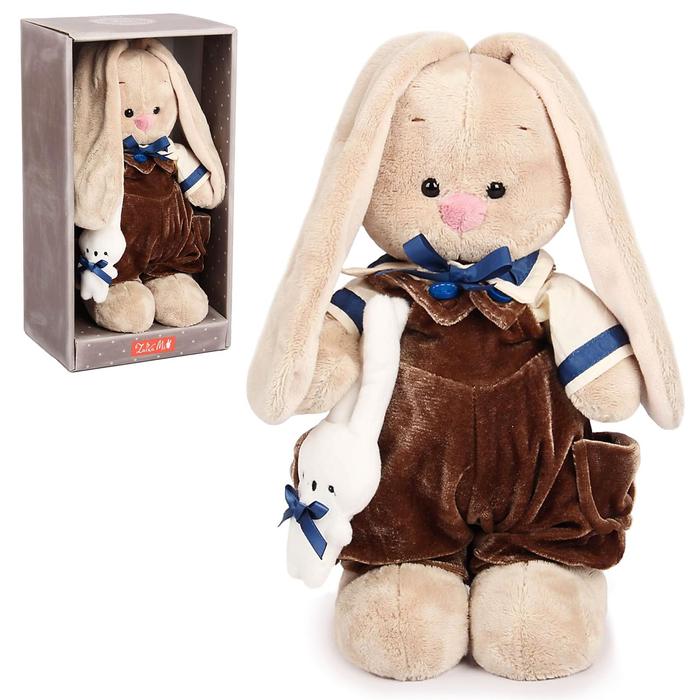 Мягкая игрушка "Зайка Ми: Бархатный шоколад", 25 см