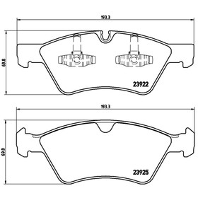

Колодки тормозные BREMBO P50063