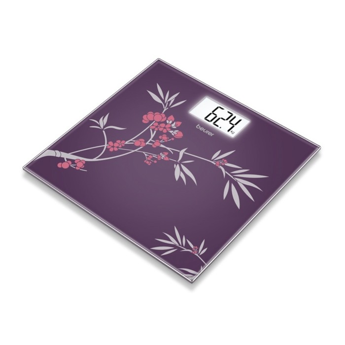 Весы напольные Beurer GS207, электронные, до 150 кг, фиолетовые