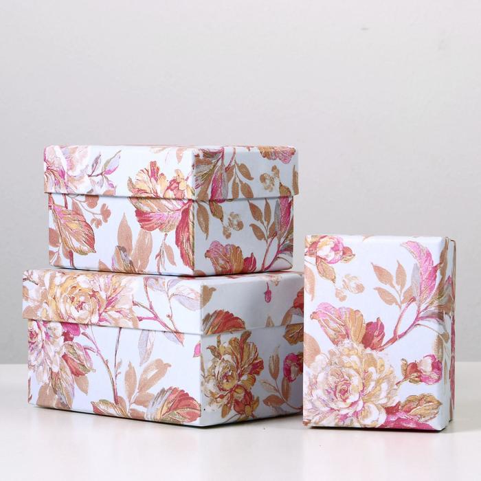 Набор коробок 3в1, 14 х 10 х 8 - 10 х 7,5 х 6 см