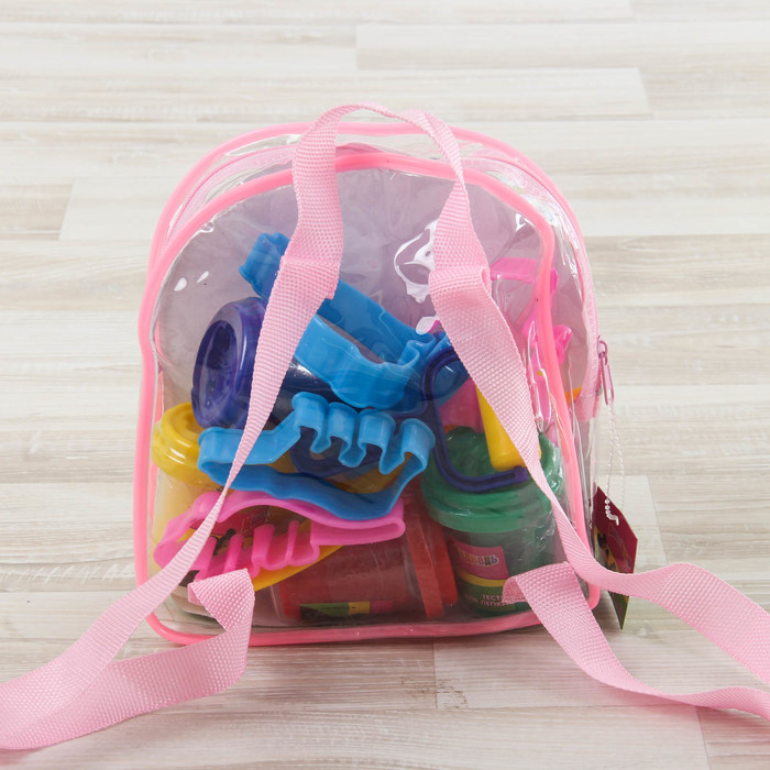 Тесто для лепки "Маша и медведь", 4 цвета х 50 г, аксессуары, МИКС