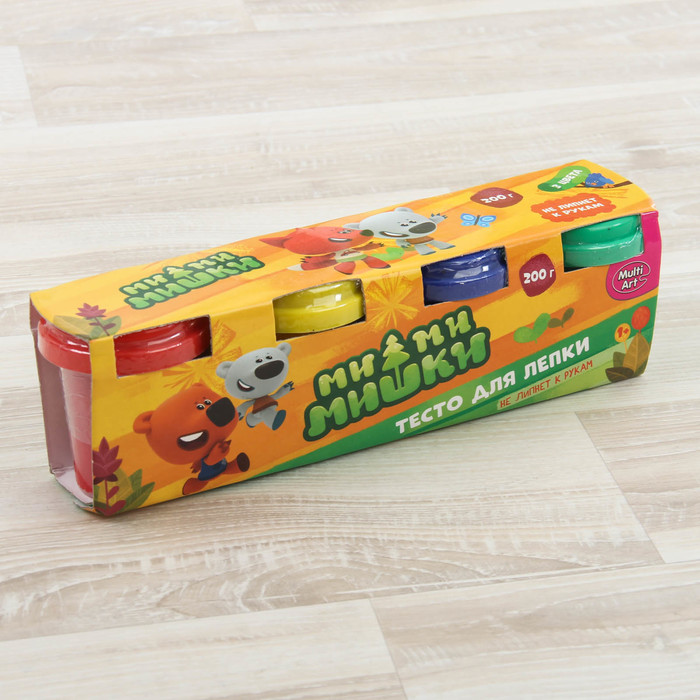 Тесто для лепки "Мимимишки", 4 х 50 г
