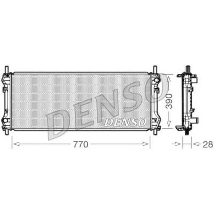 Радиатор охлаждения двигателя Denso DRM10103