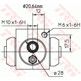 

Цилиндр тормозной рабочий TRW BWF309