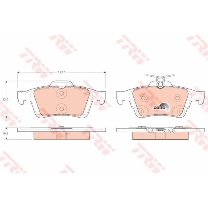 Колодки тормозные дисковые TRW GDB1938