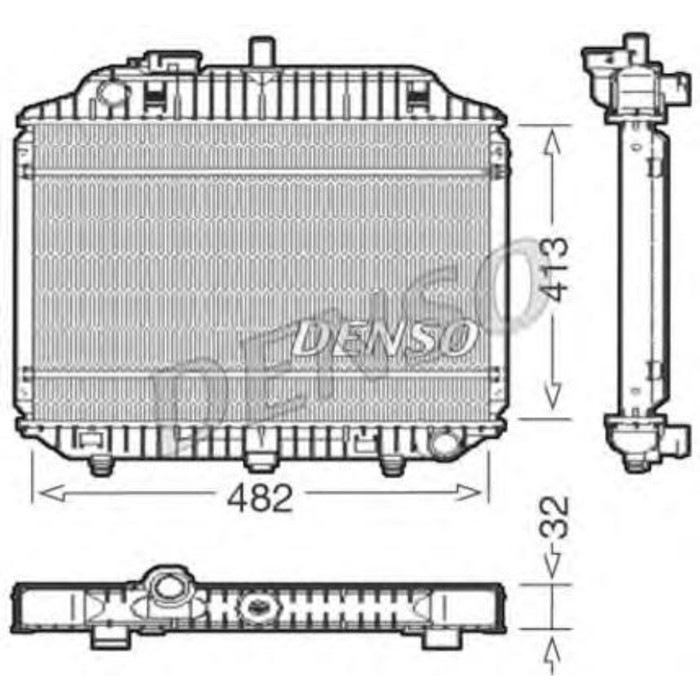 Радиатор охлаждения двигателя Denso DRM17010