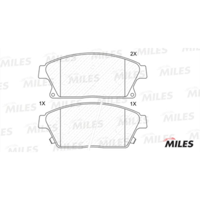 Тормозные колодки передние MILES E100096
