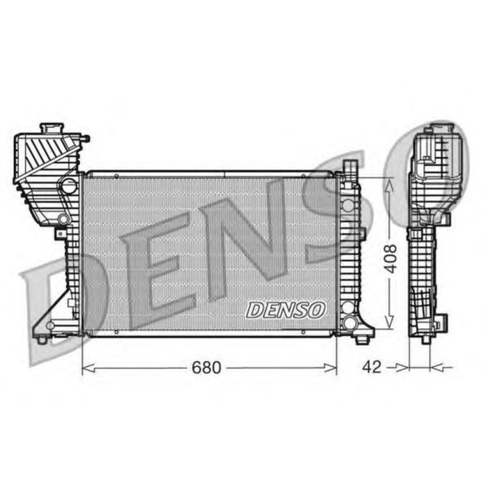 Радиатор охлаждения двигателя Denso DRM17011