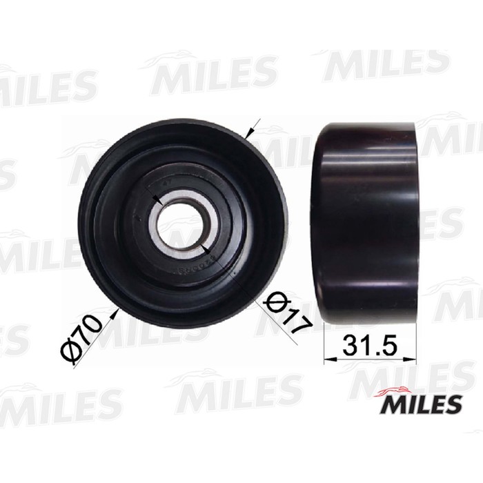 Ролик ремня приводного MILES AG03074