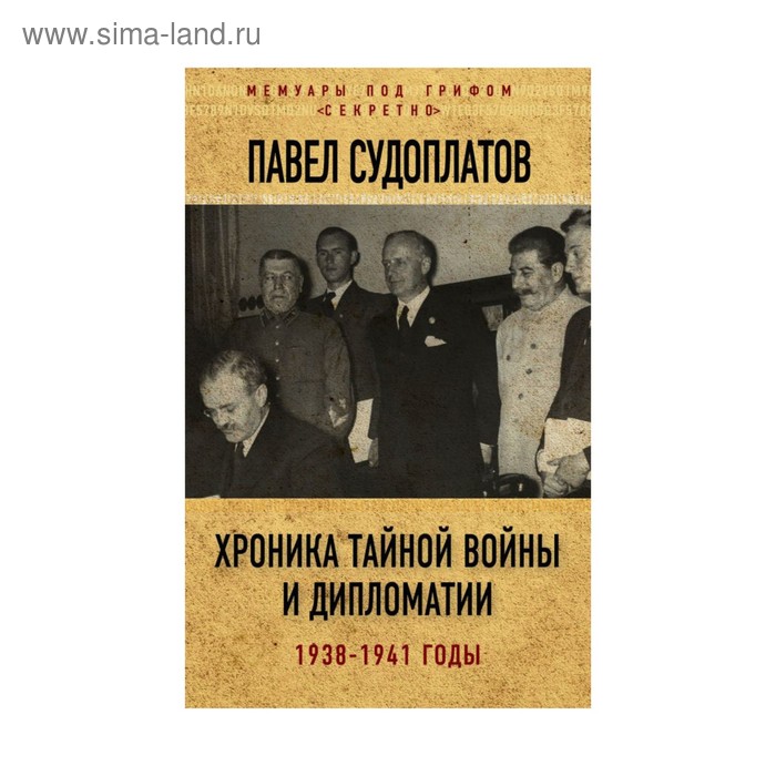 

Хроника тайной войны и дипломатии. 1938-1941 годы