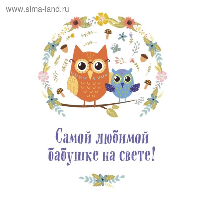 Хобби, песни Самой любимой бабушке на свете! (Сова с совенком)
