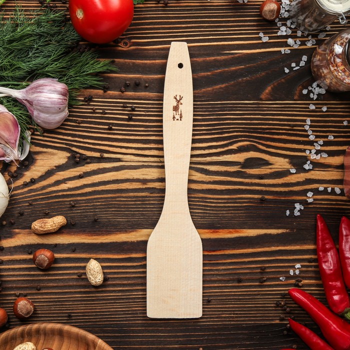 Лопатка деревянная "Природа", 28 см