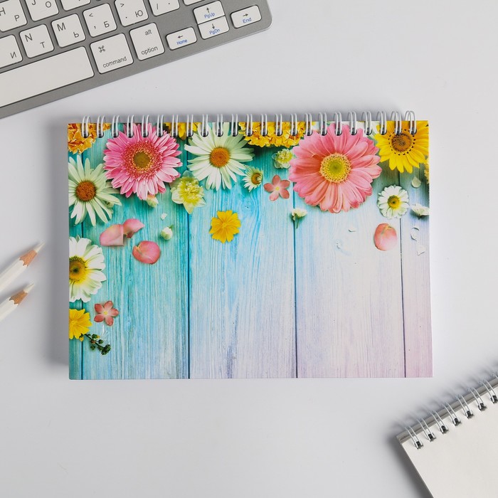 Скетчбук горизонтальный на гребне "Скетчбук", твёрдая обложка, А5, 80 листов