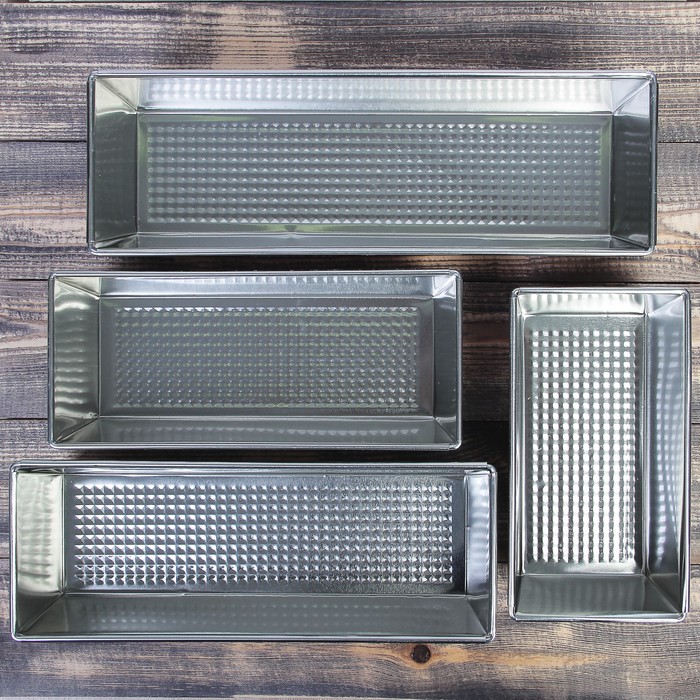 Набор форм для выпечки "Хлеб. Розарий", 4 шт: 20,5, 25,5, 30,5, 35,5х11,5х8,5 см