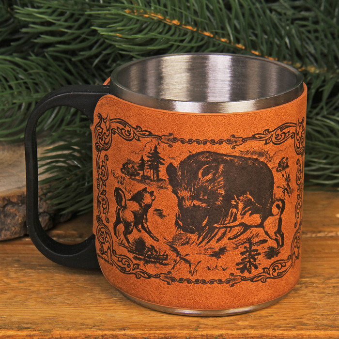 Термокружка "Кабан и собаки", 200 мл