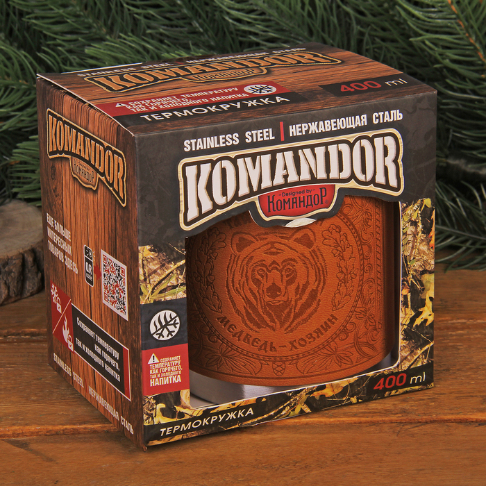 Термокружка "Тайга - закон", 400 мл