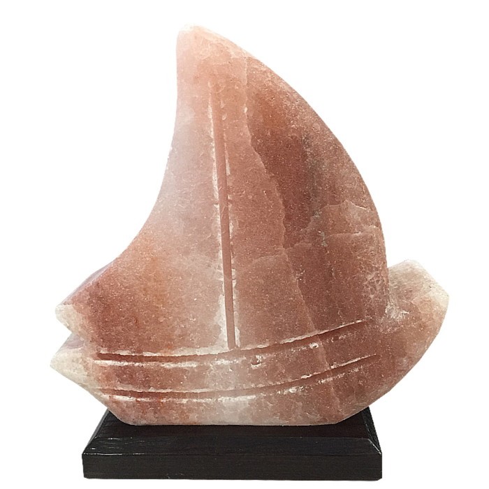 Светильник "Кораблик маленький" 1-1,5кг Пакистанская красная соль 14х13х7см