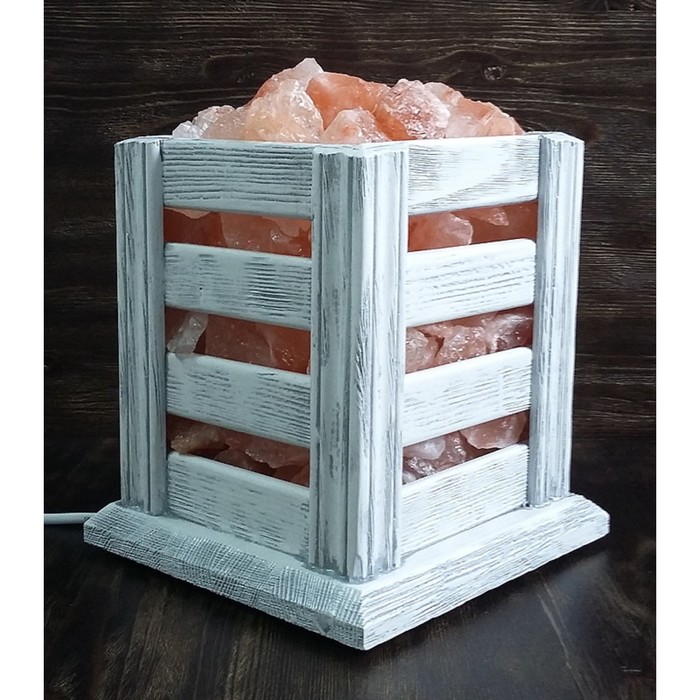 Светильник "Торшер" 4-5кг Пакистанская красная соль прованс 23х20х20см