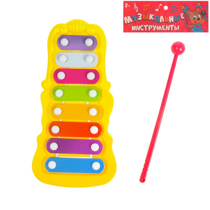 Металлофон "Забавные мелодии", цвета МИКС