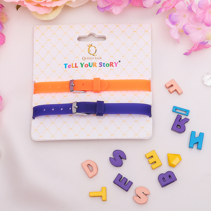 Браслеты-неразлучники Tell your Story BEST FRIENDS (набор 2шт) цвет МИКС