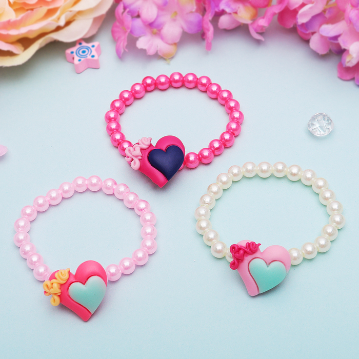 Браслет детский "Выбражулька", любовь, цвет МИКС