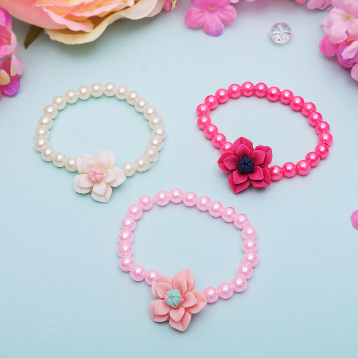 Браслет детский "Выбражулька" астра, цвет МИКС