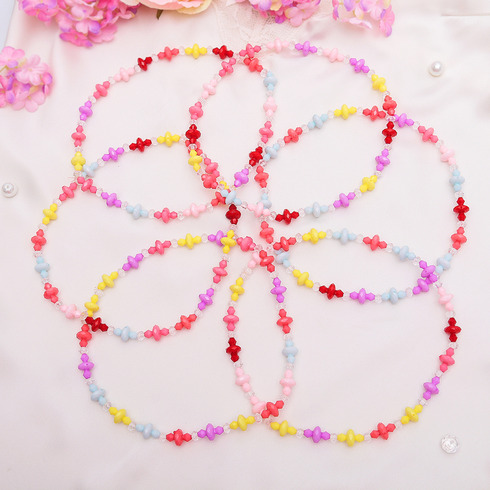 Бусы детские "Выбражулька" зигзаги, цвет МИКС