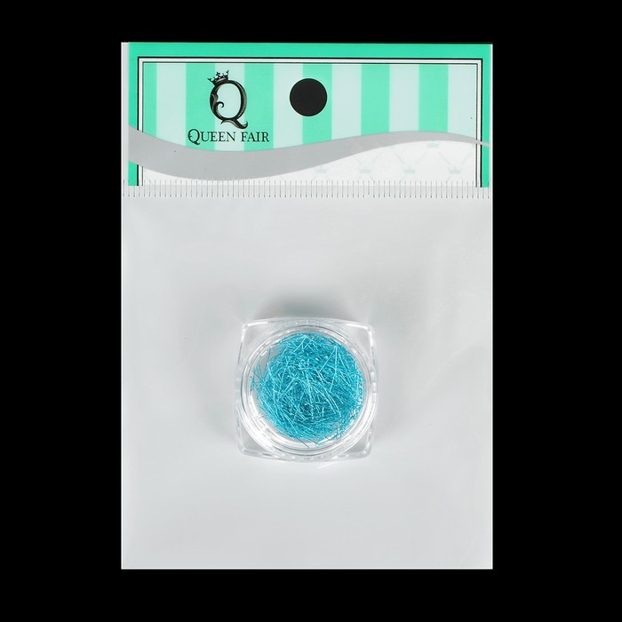 Нити для декора ногтей, цвет бирюзовый