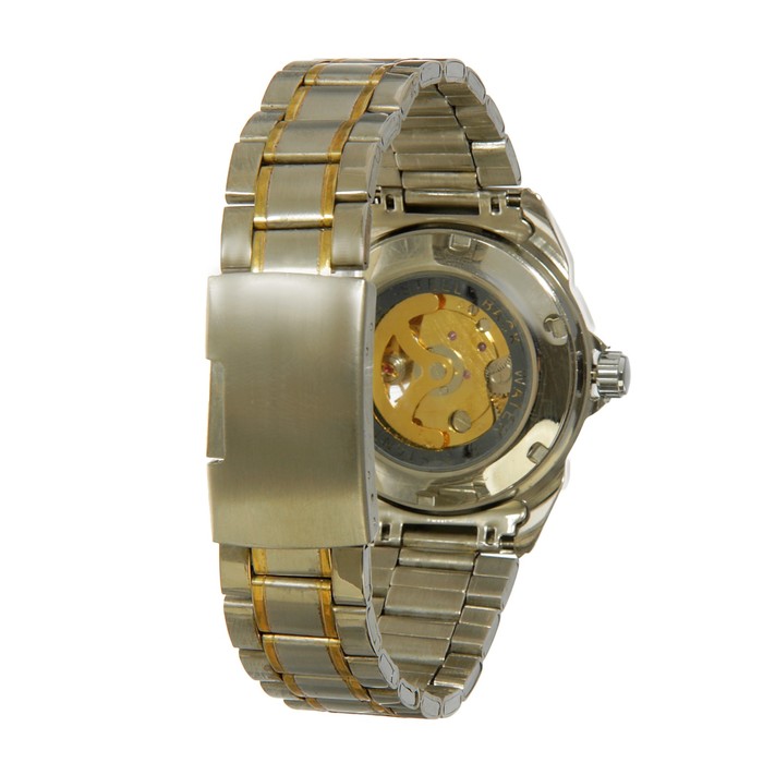 Часы наручные мужские, все риски, циферблат белый скелетон