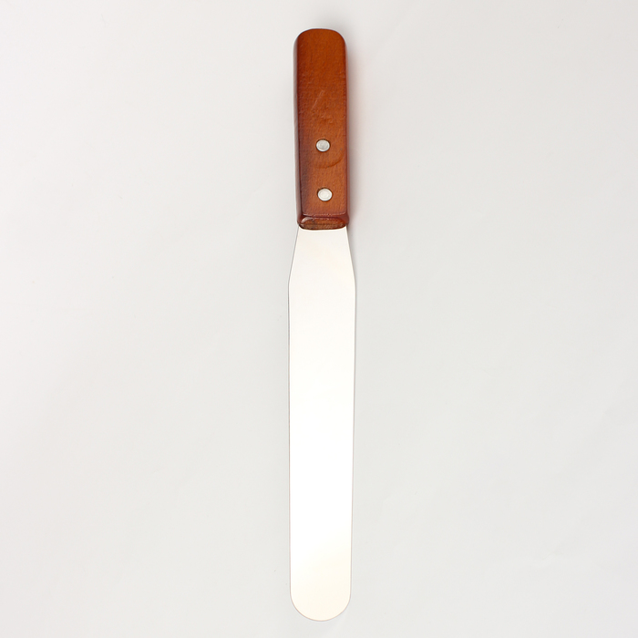 Лопатка-палетка с деревянной ручкой, прямая, 32 см