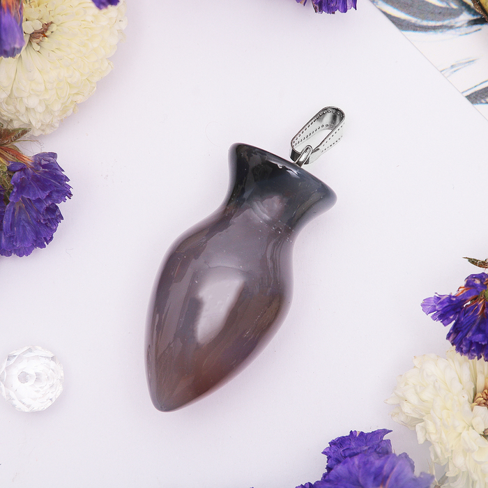 Подвеска кувшин "Агат бразильский"