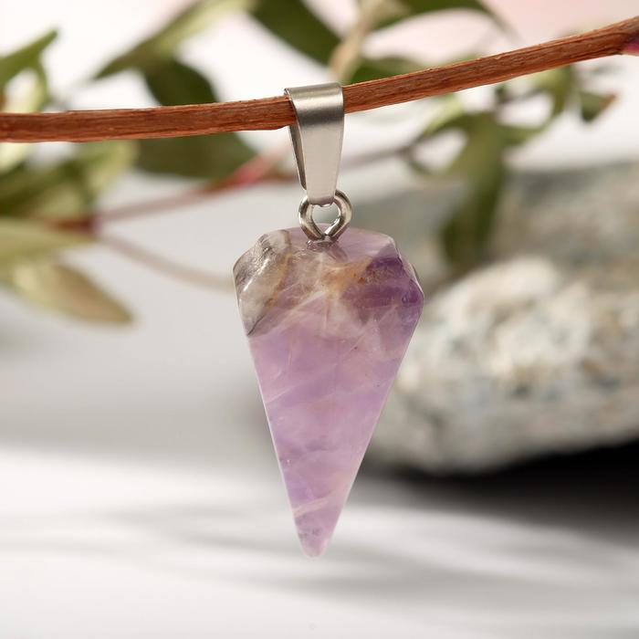 Подвеска маятник гранёный "Аметист"