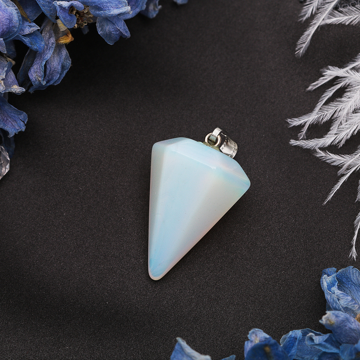 Подвеска маятник гранёный "Лунный камень"