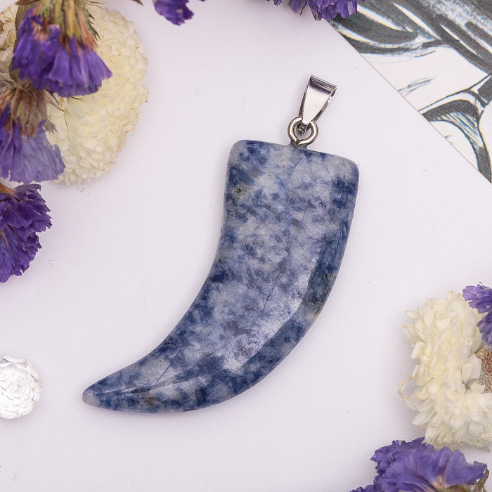 Подвеска клык "Лазурит"